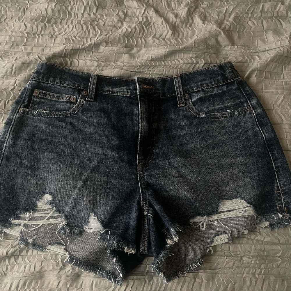 Aerie dark wash short